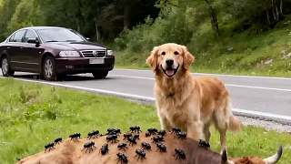 狗狗攔車(chē)求救