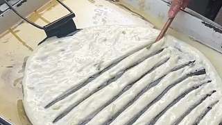 鐵板油餅 南陽街頭3塊一個的鐵板油餅