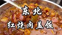 东北红烧肉盖饭看的我口水直流