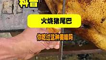 这个家伙一把拽下，黑不溜秋的猪尾巴