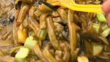 今天来吃一个河南山野菜，咋面条大家感觉实惠吗？