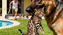 男人救下了即将被吃的猫咪们