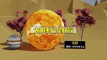 太阳系行星尺寸比较~