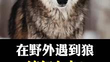 在野外遇到狼，一定不能让狼察觉到你的恐惧！