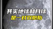 其实地球和月球是一对双胞胎？