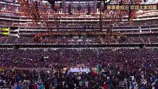 播放WrestleMania摔跤賽事錄像
