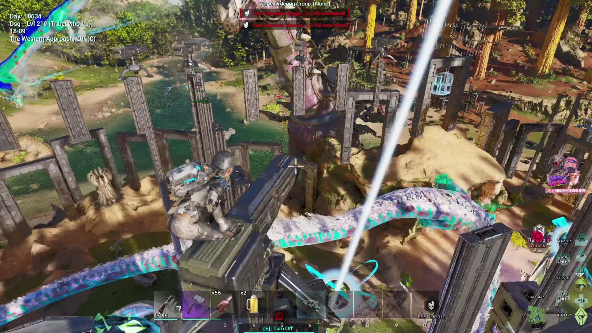 炮塔击杀大运生物防御成功