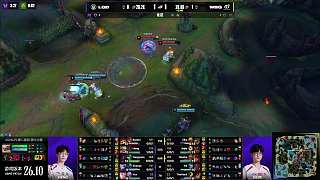 LGD擊殺WBG選手奪取小龍