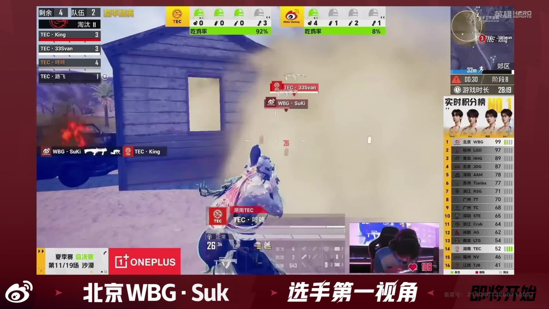 解说WBG成功拿下决赛吃鸡