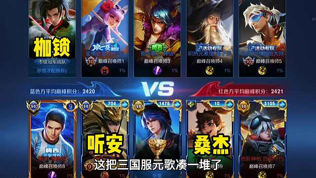 巅峰赛听安桑杰枷锁三大国服元歌相遇，一场花果山高层的顶级会议