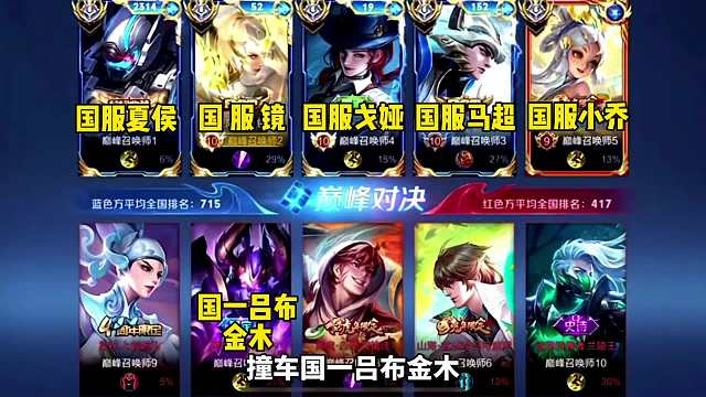 巅峰赛微凉五国服撞车金木五国服，哪边会败给五国服必输定律