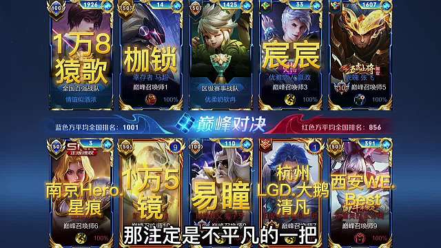 巅峰赛神仙打架。四职业匹配一队，打法思路很KPL