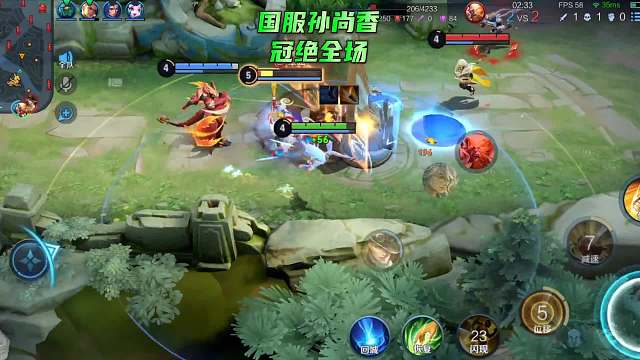 孙尚香太灵活了，猴子我都敲不到她