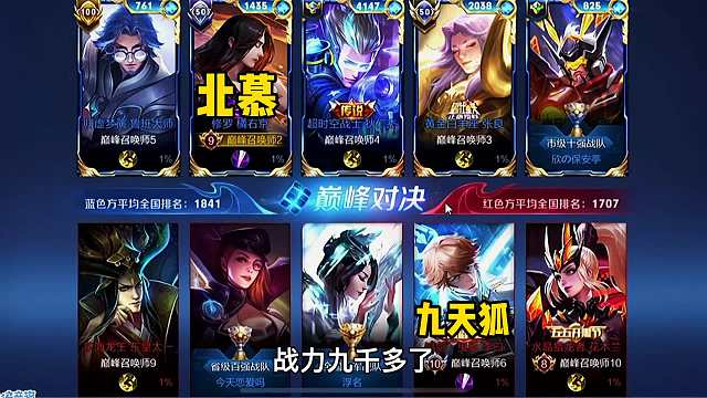 巅峰赛北慕撞九天狐国服李白互秀操作，打完后北慕：原来是我狐哥