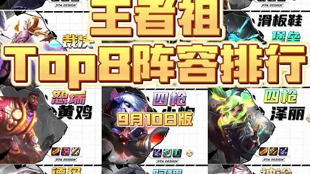 【王者组Top8上分阵容】赛季末上分必看版本！
