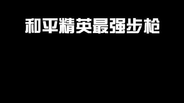 和亲精英最强步枪，看完视频你就知道了