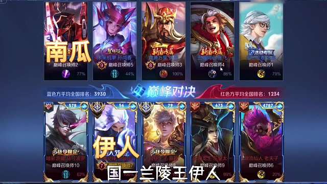 国一兰陵王伊人撞车国一凯皇南瓜，鹿死谁手，拭目以待