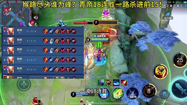 猴王青帝连胜冲进前，乱秀加虐泉让对面毫无抵抗之力