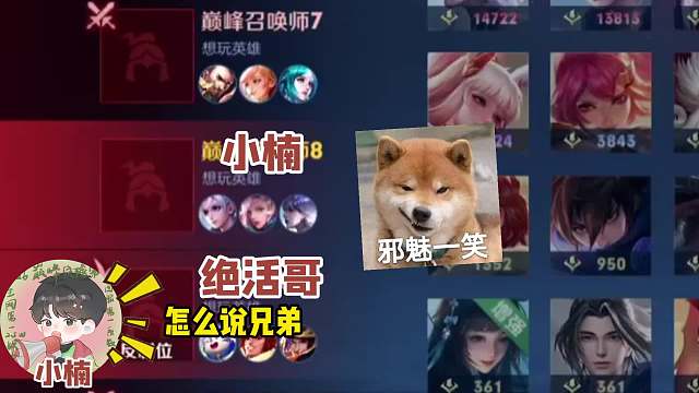 国服元歌小楠撞车百分百胜率的国服刘备，575场游戏，571场金牌 4场银牌，小楠：哥你刘备本人啊？