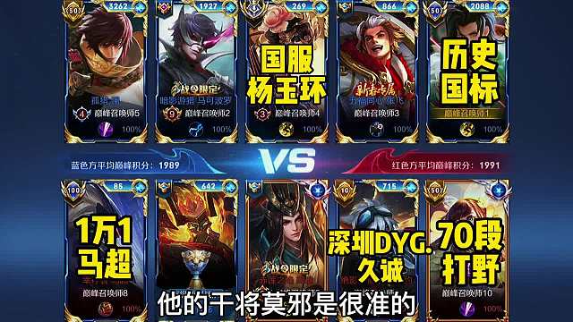 干将和守约都这么准！两千分巅峰赛职业选手