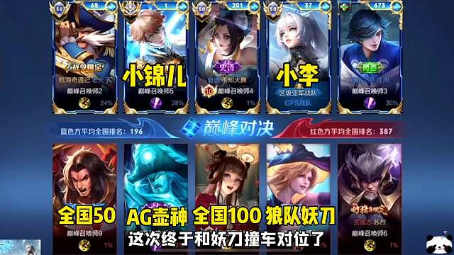 128段射手小李撞车职业射手妖刀，天秀操作让同队小锦儿连连夸赞