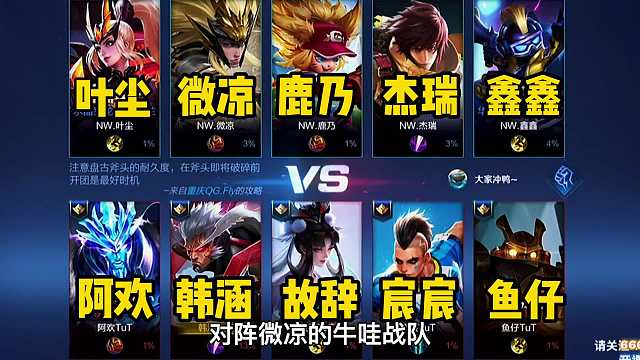 韩涵战队微凉战队。上演史诗级翻盘，十位主播之间的较量