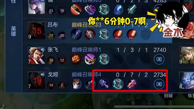 吕布天花板金木遇奇葩职业射手，分钟狂送个