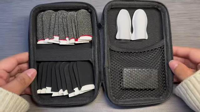 指套套餐大礼包 银布战熊指套凯夫拉纹理收纳盒