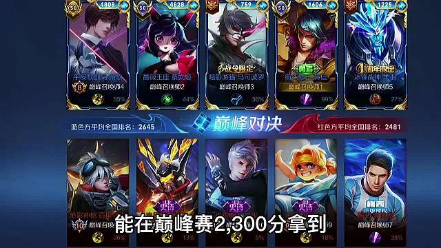 巅峰赛2300分。小胖韩信拿下16.0评分，这细节值得学习