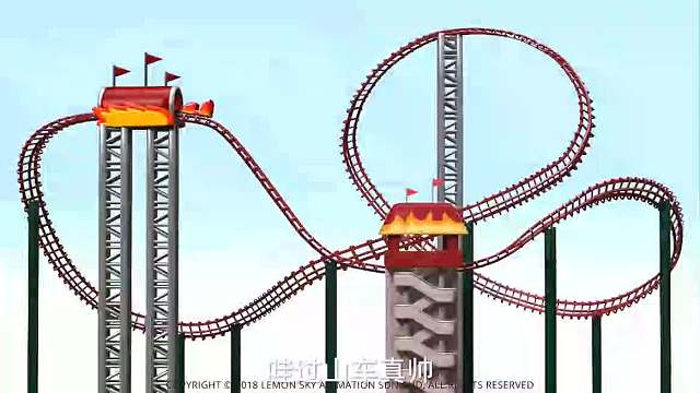 小杨去游乐场玩可到他就下班了他竟然偷偷上了过山车却下不来了