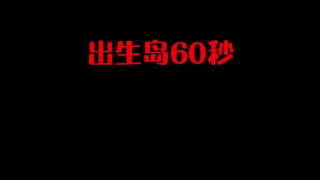 出生岛60秒，你都在干嘛呢？