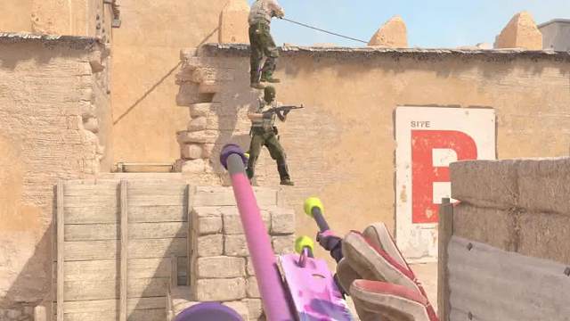 全是干货！ok哇今天玩点恶心人的沙二k头好基友双架位～冲！#CS2#游戏教学