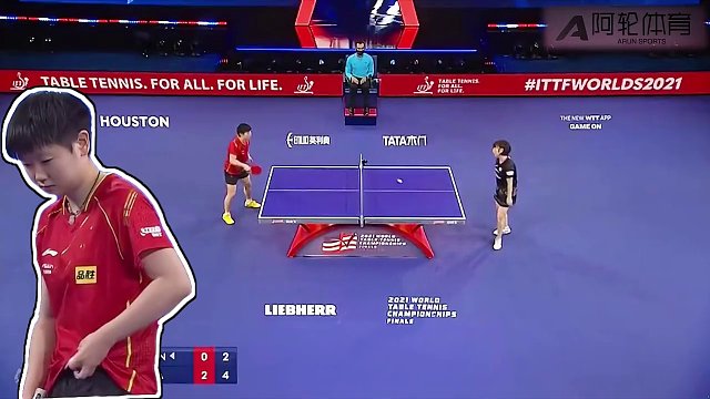莎大将军无可匹敌，四比零零分对手一气呵成#孙颖莎 #乒乓球