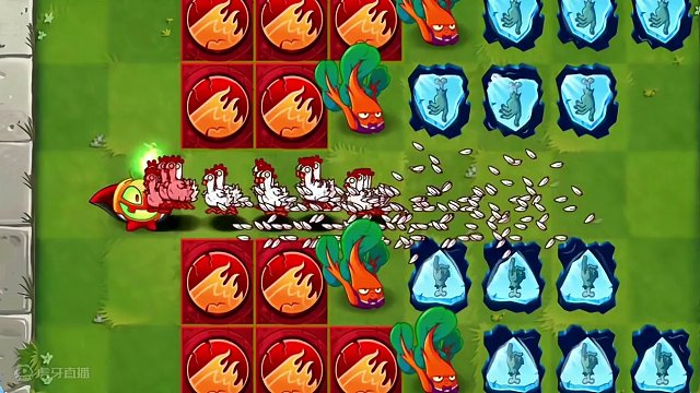 什么植物可以不用技能挡住100只咕咕鸡？（上） #植物大战僵尸2 #植物大战僵尸 #pvz #pvz