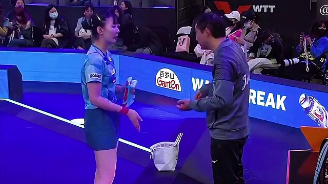 孙颖莎球台统治力到底多强。零封张本美和，霸气剃光头，光速下班 #孙颖莎 #wtt多哈球星挑战赛 #国