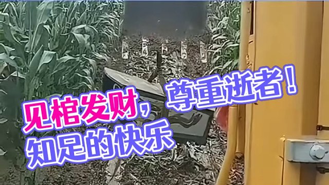 见棺发财。请尊重逝者!