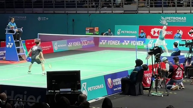 羽毛球赛场一道“靓丽”的风景线 #羽毛球 #马来西亚羽毛球公开赛