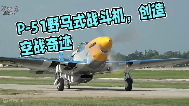 P-51野马式战斗机二战空中王者！能与喷气战机单挑！创造空战奇迹