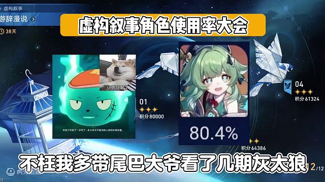 虚构叙事角色使用率大会！！阿哈表示很有乐子！！#崩坏星穹铁道 #庸与神的冠冕 #星穹铁道 #阮梅 #