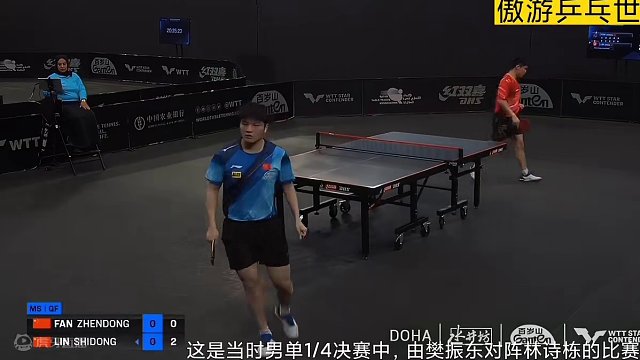 樊振东2：3不敌林诗栋，罕见因伤退赛！愿早日康复，期待巴黎奥运 #2024wtt多哈球星挑战赛 #国