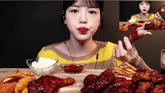 这超大BBQ鸡腿也太好吃了#韩国吃货主播 #吃货日常 #哎呀妈呀太香了 #爱美食爱生活 #韩国美食