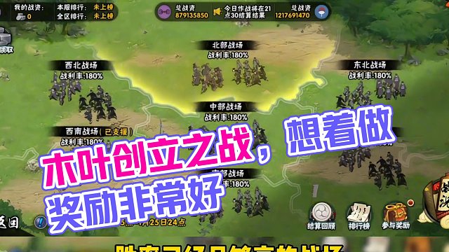 木叶创立之战，想着做，奖励非常好#火影忍者手游