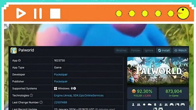《幻兽帕鲁》服务器仅由一位工程师负责 #幻兽帕鲁 #单机游戏 #Steam游戏 #精灵宝可梦 #资本