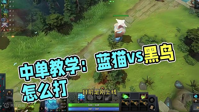 中单对线教学之蓝猫vs黑鸟 中单对线教学之蓝猫vs黑鸟