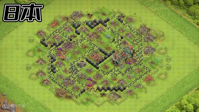 部落冲突版贪吃蛇：根蔓骑士vs各等级大本 部落娱乐视频#部落冲突