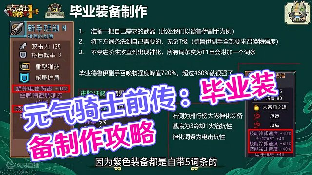 元气骑士前传 毕业装备打造方法#元气骑士前传  #元气骑士前传新赛季 #元气骑士前传德鲁伊 #毕业装