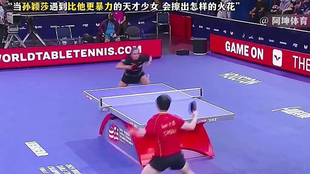 当孙颖莎遇到比他更暴力的天才少女 究竟会擦出怎样的火花 #孙颖莎 #国乒 #乒乓球