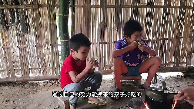 莲娜家来了新成员，她要盖新房子了#荒野求生 #野外生存 #单亲妈妈