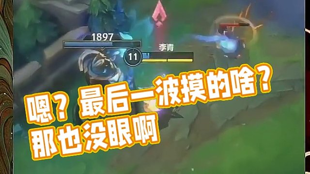 嗯？最后一波摸的啥？那也没眼啊