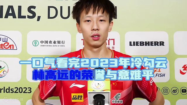 一口气看完林高远2023年的荣誉与意难平，还记得哪场比赛你最惋惜 #林高远 #王楚钦 #樊振东 #王